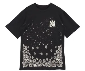 AMIRI Bandana Bleach Black T Shirt