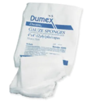 Derma Sciences 90412 Ducare Woven Gauze Sponges Non-Sterile 4" x 4", 12-Ply