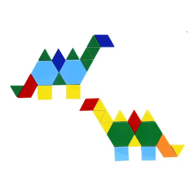 Magnetic Plastic Pattern Blocks - 20  pieces