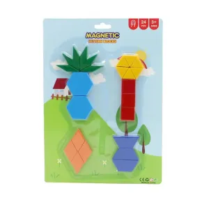 Magnetic Plastic Pattern Blocks - 20  pieces