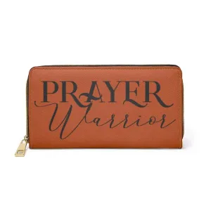 Uniquely You Womens Wallet - Zip Purse / Rust & Black Prayer Warrior